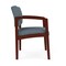 Lesro Lenox Wood Wide Guest Chair Wood Frame, Mahogany, RF Serene Upholstery LW1201 - alternate 2